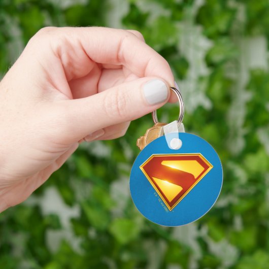 Superman Golden S Shield Brilliance Sleutelhanger (Hand)