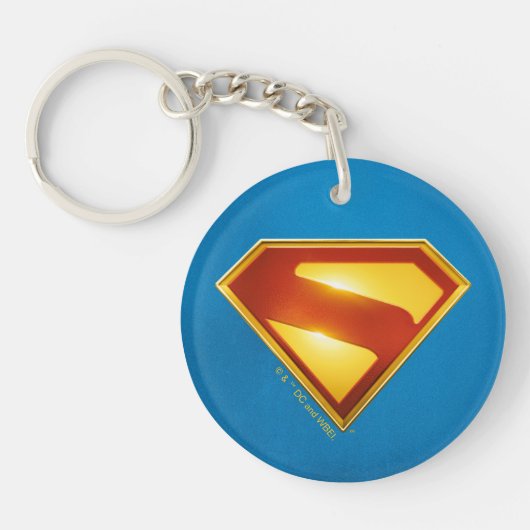 Superman Golden S Shield Brilliance Sleutelhanger (Voorkant)