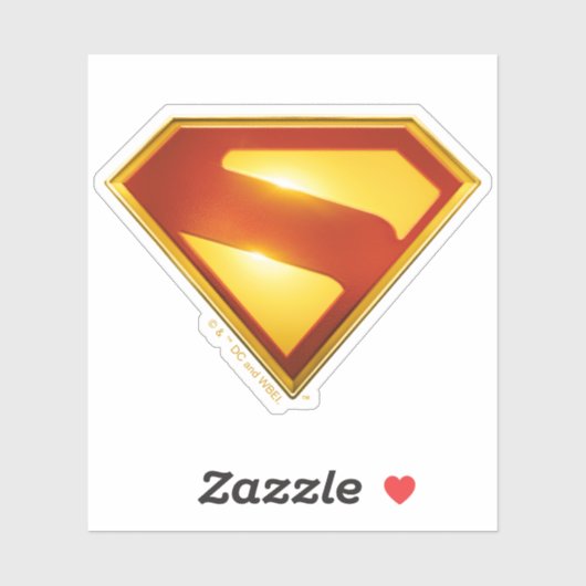 Superman Golden S Shield Brilliance Sticker (Vel)