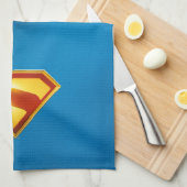 Superman Golden S Shield Brilliance Theedoek (Quarter Fold)