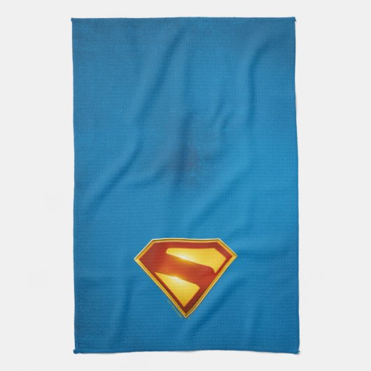Superman Golden S Shield Brilliance Theedoek (Verticaal)