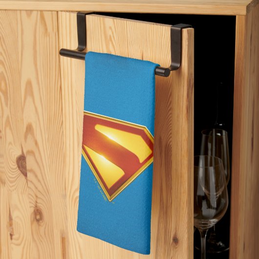 Superman Golden S Shield Brilliance Theedoek (Derde Gevouwen)