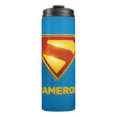 Superman Golden S Shield Brilliance Thermosbeker (Voorkant)