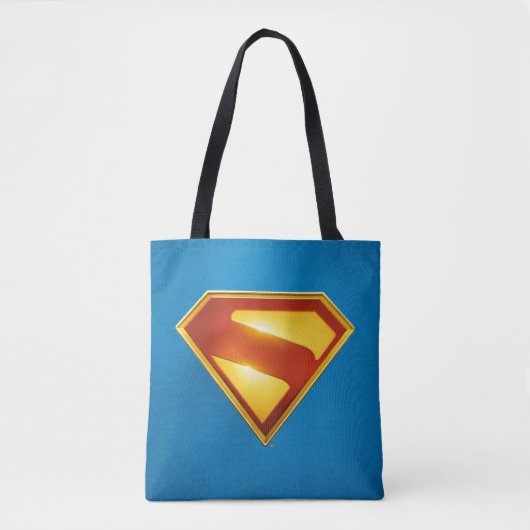 Superman Golden S Shield Brilliance Tote Bag (Voorkant)