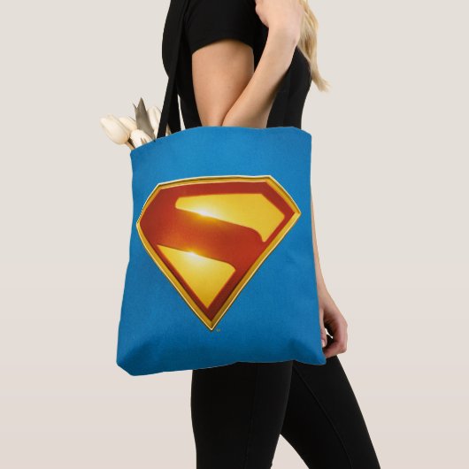 Superman Golden S Shield Brilliance Tote Bag (Dichtbij)