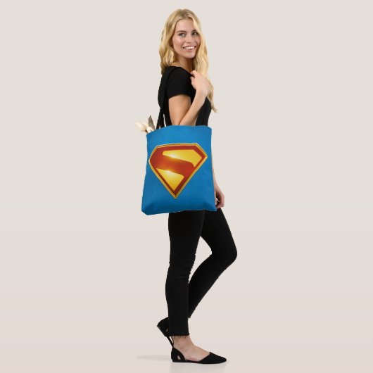 Superman Golden S Shield Brilliance Tote Bag (Op model)
