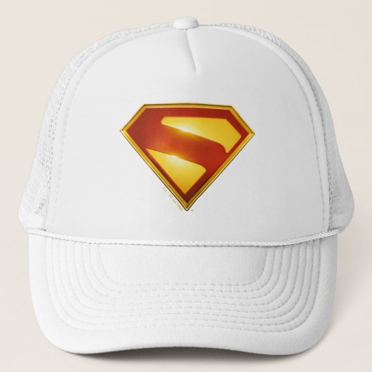 Superman Golden S Shield Brilliance Trucker Pet (Voorkant)