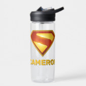 Superman Golden S Shield Brilliance Waterfles (Links)