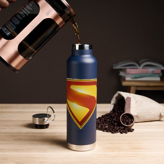 Superman Golden S Shield Brilliance Waterfles (Koffie)