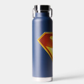 Superman Golden S Shield Brilliance Waterfles (Voorkant)