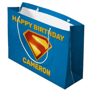 Superman Gouden S Schild Glans Groot Cadeauzakje