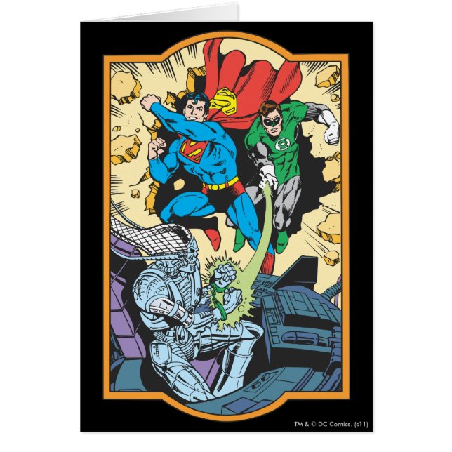 Superman & Green Lantern Fight Brainiac (Voorkant)