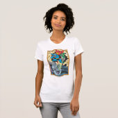 Superman & Green Lantern Fight Brainiac T-shirt (Voorkant volledig)