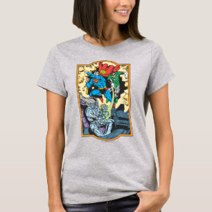 Superman & Green Lantern Fight Brainiac T-shirt