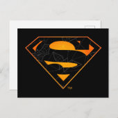 Superman | Halloween geïnspireerd Logo Briefkaart (Voorkant / Achterkant)