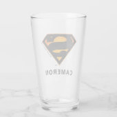 Superman | Halloween geïnspireerd Logo Glas (Achterkant)
