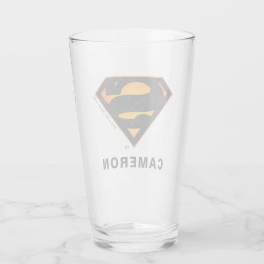 Superman | Halloween geïnspireerd Logo Glas (Achterkant)