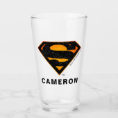Superman | Halloween geïnspireerd Logo Glas (Voorkant)