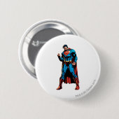 Superman - Hand in vuist Ronde Button 5,7 Cm (Voorkant /achterkant)