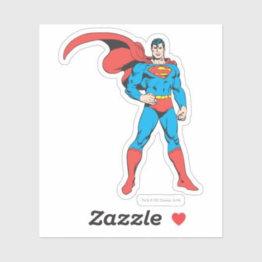 Superman Hand op Hip Sticker (Vel)