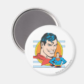 Superman Head Shot Magneet (Voorkant / Achterkant)