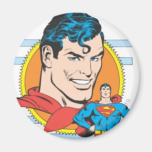 Superman Head Shot Magneet (Voorkant)