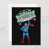 Superman heeft een auto briefkaart (Voorkant / Achterkant)