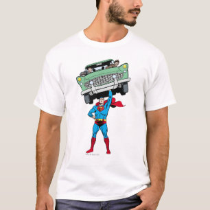 Superman heeft een auto t-shirt