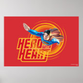 Superman Hero met Heart Poster (Voorkant)
