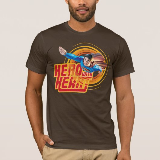 Superman Hero met Heart T-shirt (Voorkant)