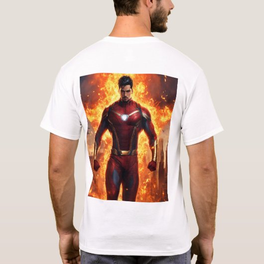 "Superman: Het embleem van kracht & hoop" ya phir T-shirt (Achterkant)