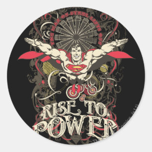 Superman - Het is Showtime!Poster Ronde Sticker