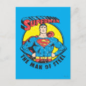 Superman Het Man staal Briefkaart (Voorkant)