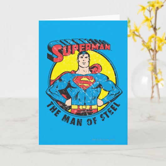 Superman Het Man staal Kaart (Gele Bloem)