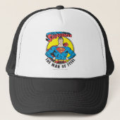 Superman Het Man staal Trucker Pet (Voorkant)