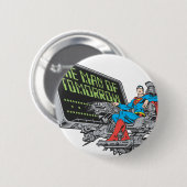 Superman - het Man van morgen Ronde Button 5,7 Cm (Voorkant /achterkant)