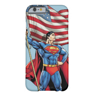 Superman Holding Amerikaanse vlag Barely There iPhone 6 Hoesje
