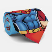 Superman Holding Amerikaanse vlag Stropdas (Opgerold)