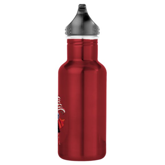 Superman Holding Amerikaanse vlag Waterfles (Rechts)