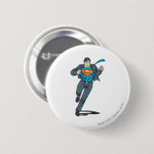 Superman in Business Garb Ronde Button 5,7 Cm (Voorkant /achterkant)