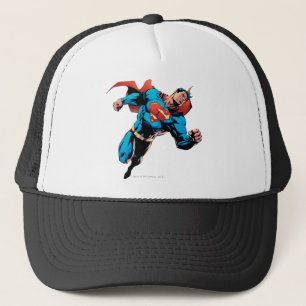 Superman in het pak trucker pet