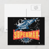 Superman in nood briefkaart (Voorkant / Achterkant)