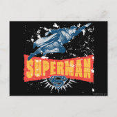 Superman in nood briefkaart (Voorkant)