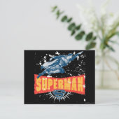 Superman in nood briefkaart (Staand voorkant)