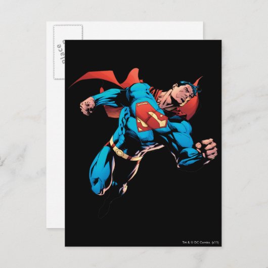 Superman in pak briefkaart (Voorkant / Achterkant)