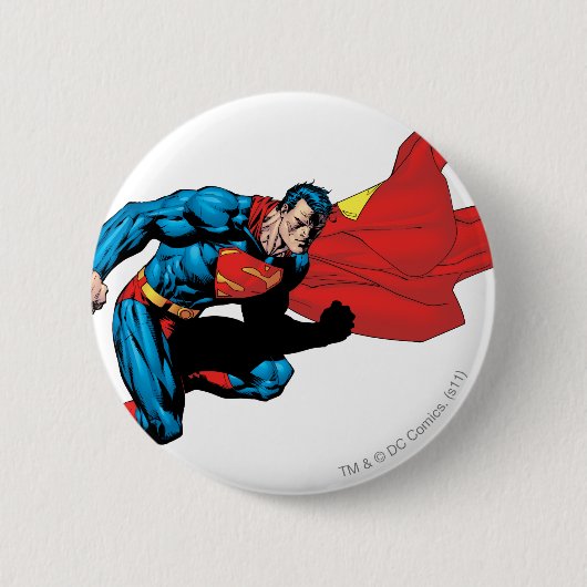 Superman in Shadow 2 Ronde Button 5,7 Cm (Voorkant)