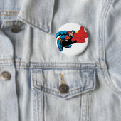 Superman in Shadow 2 Ronde Button 5,7 Cm (In situ)