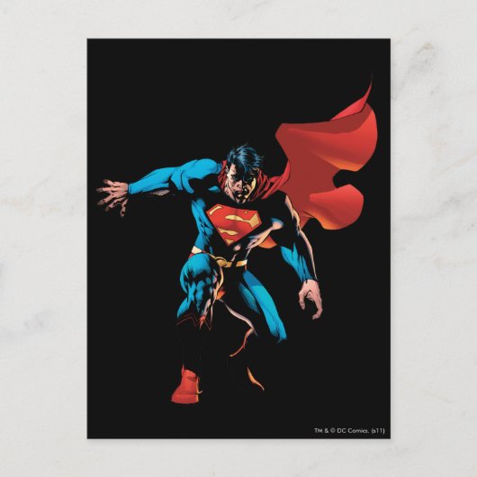 Superman in Shadow Briefkaart (Voorkant)