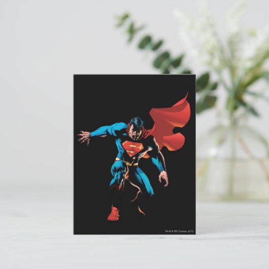 Superman in Shadow Briefkaart (Staand voorkant)