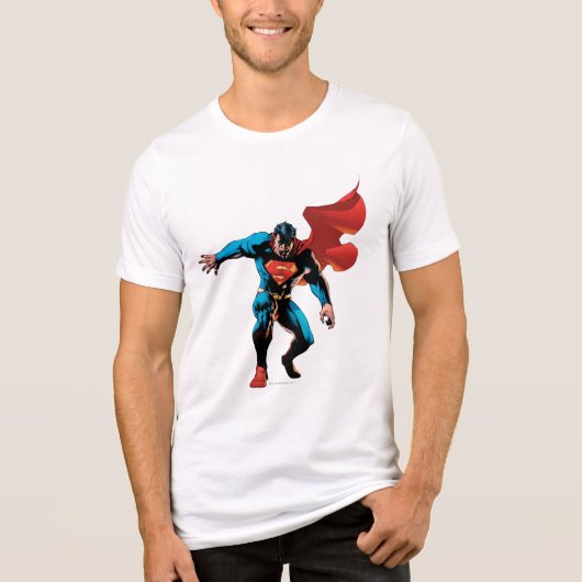Superman in Shadow Tri-Blend Shirt (Voorkant)